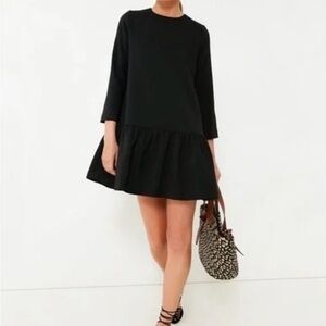 Tuckernuck  Pierce Black Ruffle-Hem Mini Dress Sz M